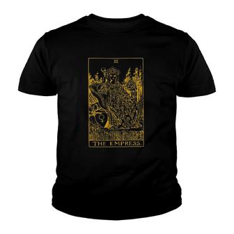The Empress Gold Tarot Card Youth T-shirt | Mazezy AU