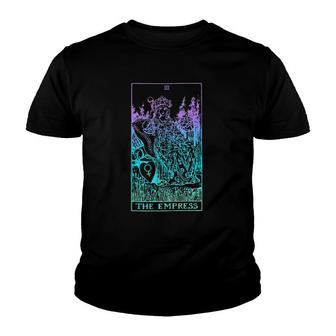 The Empress Tarot Card Rider Waite Witchy Youth T-shirt | Mazezy