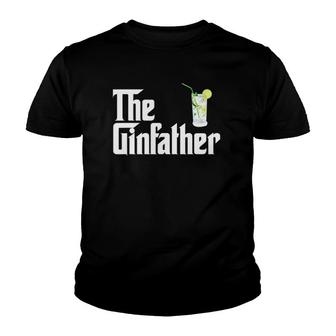 The Gin Father Funny Gin And Tonic Gifts Youth T-shirt | Mazezy