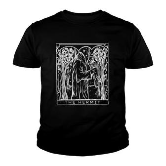 The Hermit Wanderer Seeker Pagan Witchy Goth Youth T-shirt | Mazezy