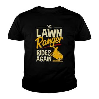 The Lawn Ranger Rides Again Lawn Mower Classic Youth T-shirt | Mazezy