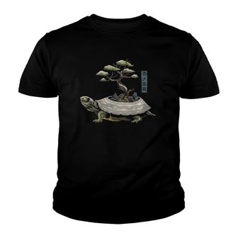 The Legendary Kame Turtle And Bonsai Japanese Youth T-shirt - Thegiftio UK