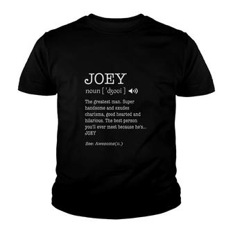 The Name Is Joey Funny Gift Youth T-shirt - Thegiftio UK