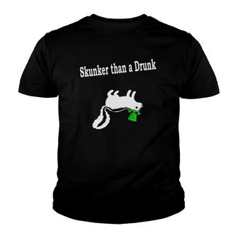 The Skunker Than A Drunk Gift Youth T-shirt - Thegiftio UK