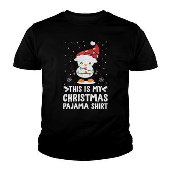 This Is My Christmas Penguin Xmas Flightless Bird Youth T-shirt | Mazezy