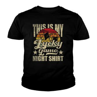 This Is My Lucky Game Nigh Tabletop Game Board Gaming Youth T-shirt | Mazezy