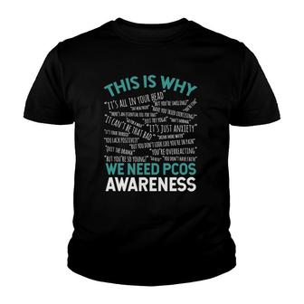 This Is Why We Need Pcos Awareness Youth T-shirt | Mazezy