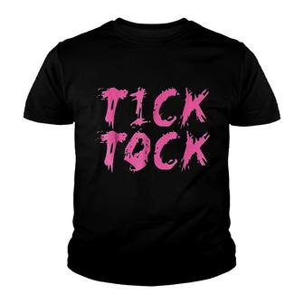 Tick Tock In Pink Youth T-shirt - Thegiftio UK