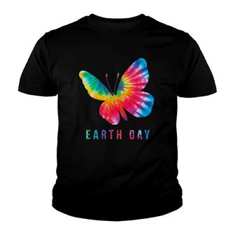 Tie Dye Butterfly Lover Earth Day 2021 Costume Environmental Youth T-shirt | Mazezy UK