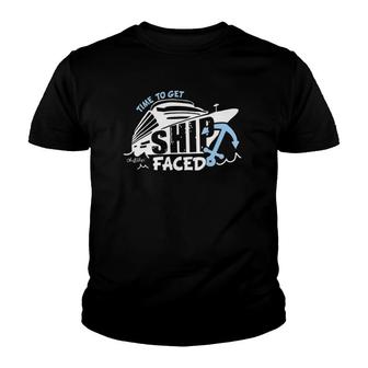 Time To Get Ship Faced - Oh Ship Cruise S Youth T-shirt | Mazezy