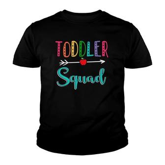 Toddler Squad Teacher Back To School Youth T-shirt | Mazezy