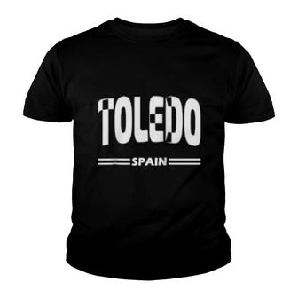 Toledo Spain Spanish City In White Youth T-shirt | Mazezy