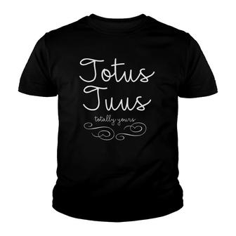 Totus Tuus Totally Yours Christian Catholic Mary Tee Youth T-shirt | Mazezy