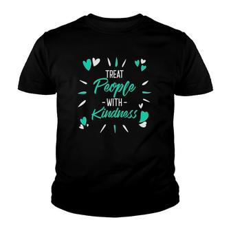 Treat People With Kindness Hearts Style Youth T-shirt | Mazezy
