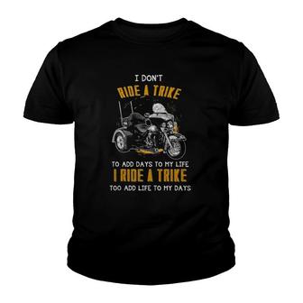 Triker Three Wheeler Motortrike Gift I Ride A Trike Tank Top Youth T-shirt - Thegiftio UK