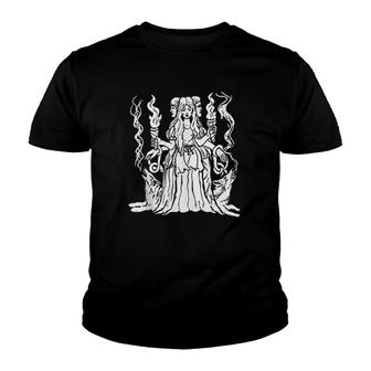 Triple Moon Goddess Youth T-shirt | Mazezy