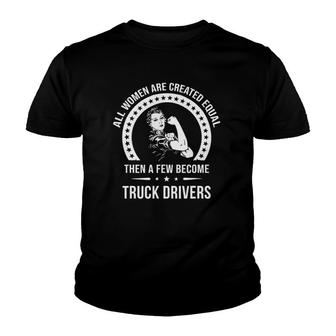 Truck Driver S For Women Truck Driver Youth T-shirt | Mazezy