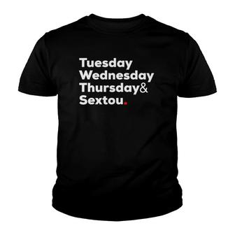 Tuesday Thursday Sextou Funny Brazilian Quote Brasil Youth T-shirt | Mazezy