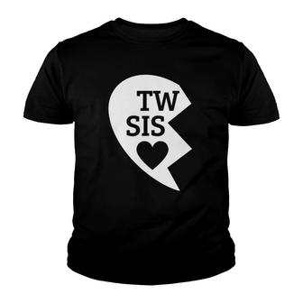 Twin Sisters Heart Matching Set 1 Of 2 Ver2 Youth T-shirt | Mazezy