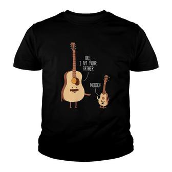 Uke I Am Your Father Ukulele Guitar Music Youth T-shirt | Mazezy