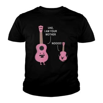 Uke I Am Your Mother Ukulele Guitar Music Mom Kids Gift Youth T-shirt | Mazezy