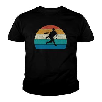 Ultimate Sport Disc Golf Player Gift Vintage Retro Sunset Youth T-shirt | Mazezy