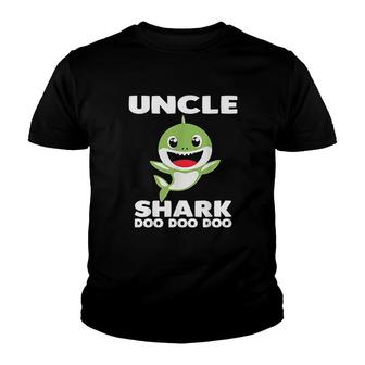 Uncle Shark Doo Doo Mommy Auntie Youth T-shirt | Mazezy