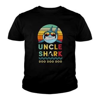 Uncle Shark Gift For Uncle Youth T-shirt | Mazezy