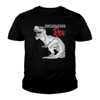 Unclesaurus Rex Dinosaur Funny Uncle Saurus Family Matching Youth T-shirt | Mazezy