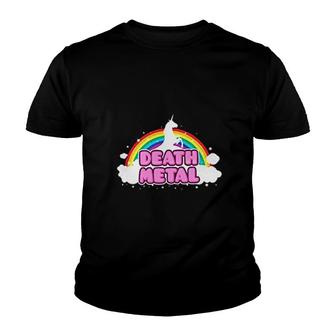 Unicorn Death Metal V2 Youth T-shirt - Thegiftio UK