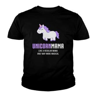 Unicorn Mama Funny Cute Magical Gift Youth T-shirt | Mazezy AU