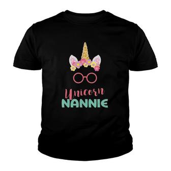 Unicorn Nannie , Gift For Mother's Day Grandma Youth T-shirt | Mazezy