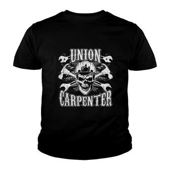Union Carpenter Proud Union Worker Youth T-shirt | Mazezy