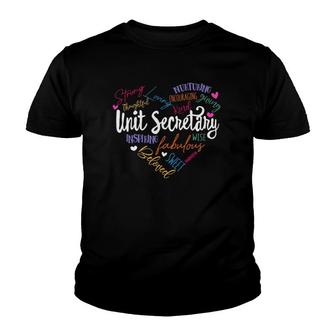 Unit Secretary Appreciation Week Healthcare Workers Women Youth T-shirt | Mazezy