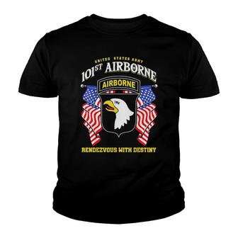 United States Army 101St Airborne Rendezvous With Destiny Sweater Youth T-shirt | Mazezy