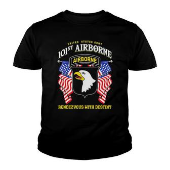 United States Army 101St Airborne Rendezvous With Destiny Youth T-shirt - Thegiftio UK