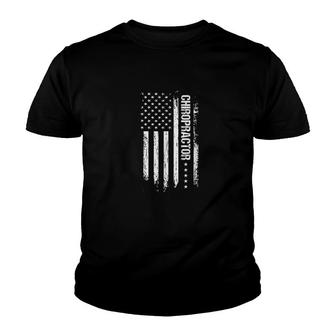 United States Flag Chiropractor Youth T-shirt | Mazezy