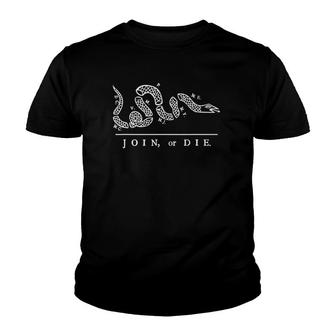 United States Thirteen Colonies Join Or Die Snake Youth T-shirt | Mazezy