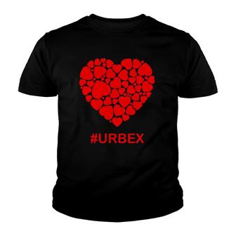 Urban Explorer Rundown Decay Old History Urbex Heart Design Youth T-shirt | Mazezy