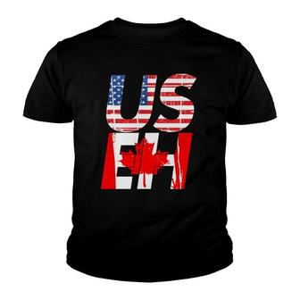 Us Eh Canada America Usa Us Eh Flag By Mcma Youth T-shirt | Mazezy