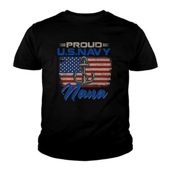 Us Navy Proud Nana - Proud Us Navy Nana For Veteran Day Youth T-shirt | Mazezy