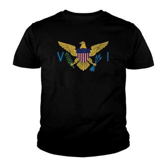Us United States Virgin Islands Flag Saint Croix Youth T-shirt | Mazezy