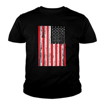 Usa Flag 4Th July 4 Red White Blue Stars Stripes Youth T-shirt | Mazezy