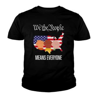 Usa Flag We The People Means Everyone In Usa Equality Youth T-shirt | Mazezy
