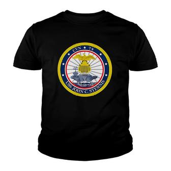 Uss John C Stennis Navy Aircraft Carrier Morale Youth T-shirt | Mazezy