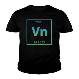 Veganism Vegan Periodic Table Youth T-shirt | Mazezy
