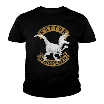 Velociraptor Raptor Whisperer Tee Dinosaur Archeology Gift Youth T-shirt - Thegiftio UK
