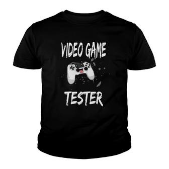Video Game Tester Funny Gamer Game Controller Youth T-shirt | Mazezy