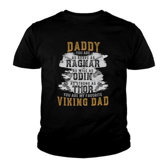 Viking Warrior Gift For A Viking Dad On Father's Day Youth T-shirt | Mazezy