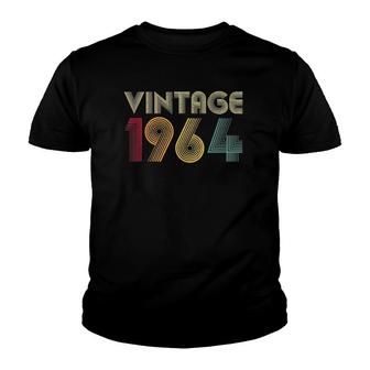 Vintage 1964 57Th Birthday Retro Men Women 57 Years Old Youth T-shirt - Thegiftio UK